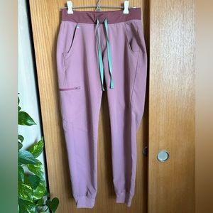 xs figs Zamora joggers mineral mauve
